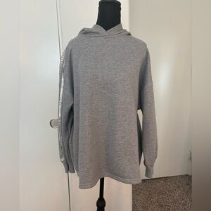 Urban Outfitters Heather Gray Hoodie with Silver Accents